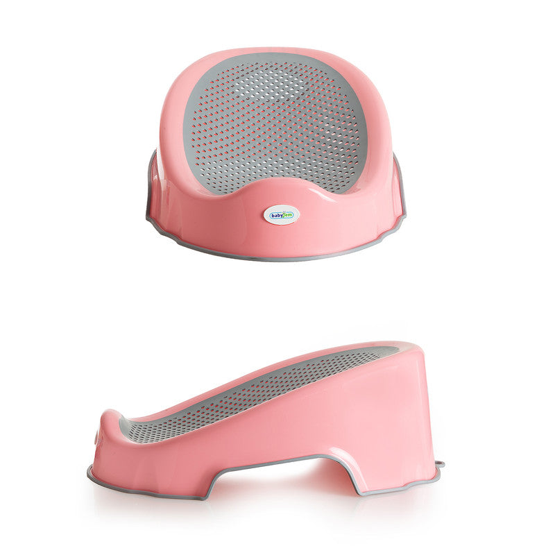 BABYJEM BABY BATH SUPPORT WITH SOFT TOUCH MATERIAL / P?NK COLOR