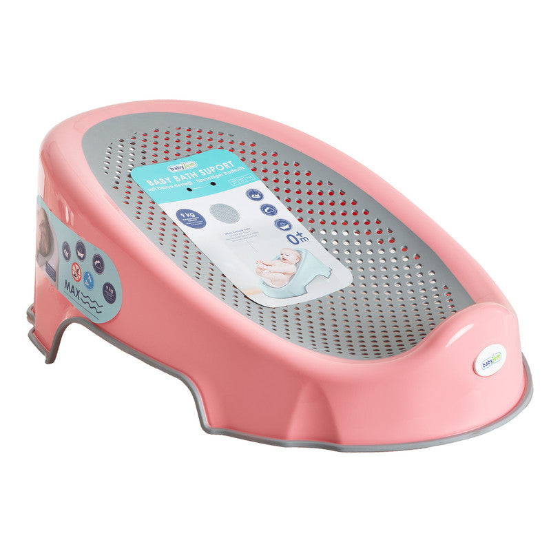 BABYJEM BABY BATH SUPPORT WITH SOFT TOUCH MATERIAL / P?NK COLOR