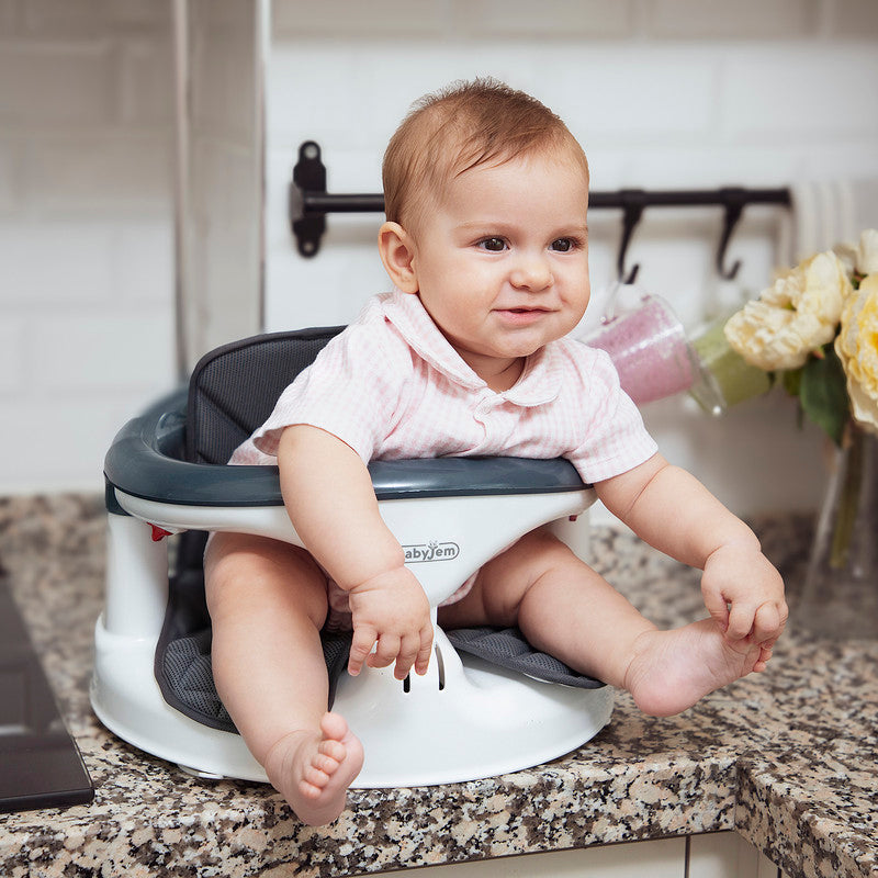 BABYJEM ANTI-SLIP BABY BATH & SLEEPING SEAT ANTHRACITE