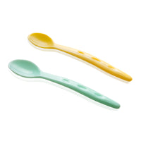 BABYJEM BABY FOOD SPOON 2 PCS/GREEN-YELLOW_3