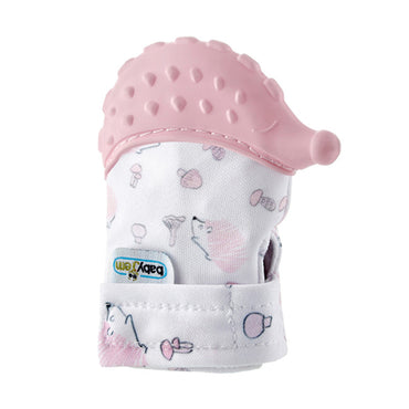 babyjem-baby-teethering-gloves-hedgehog-pink