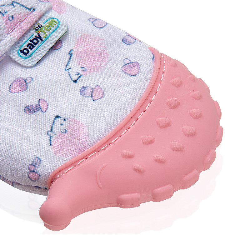 BABYJEM BABY TEETHERING GLOVES /HEDGEHOG / PINK