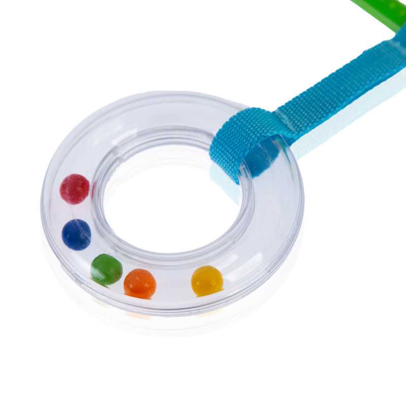 BABYJEM RATTLE STROLLER RING GREEN OVAL