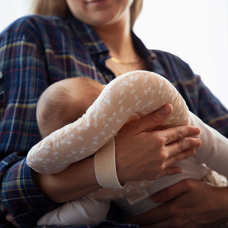 BABYJEM BREASTFEEDING PILLOW SALMON COLOR FLOWER