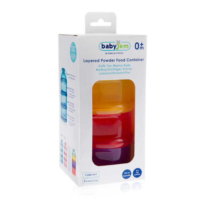 BABYJEM FOOD STORAGE CONTAINERS  MIXED COLORS
