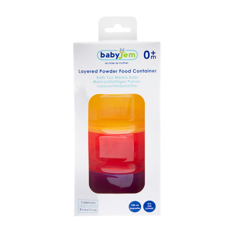 BABYJEM FOOD STORAGE CONTAINERS  MIXED COLORS