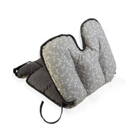 BABYJEM STROLLER AND HIGH CHAIR PAD GRAY FLOWER_6