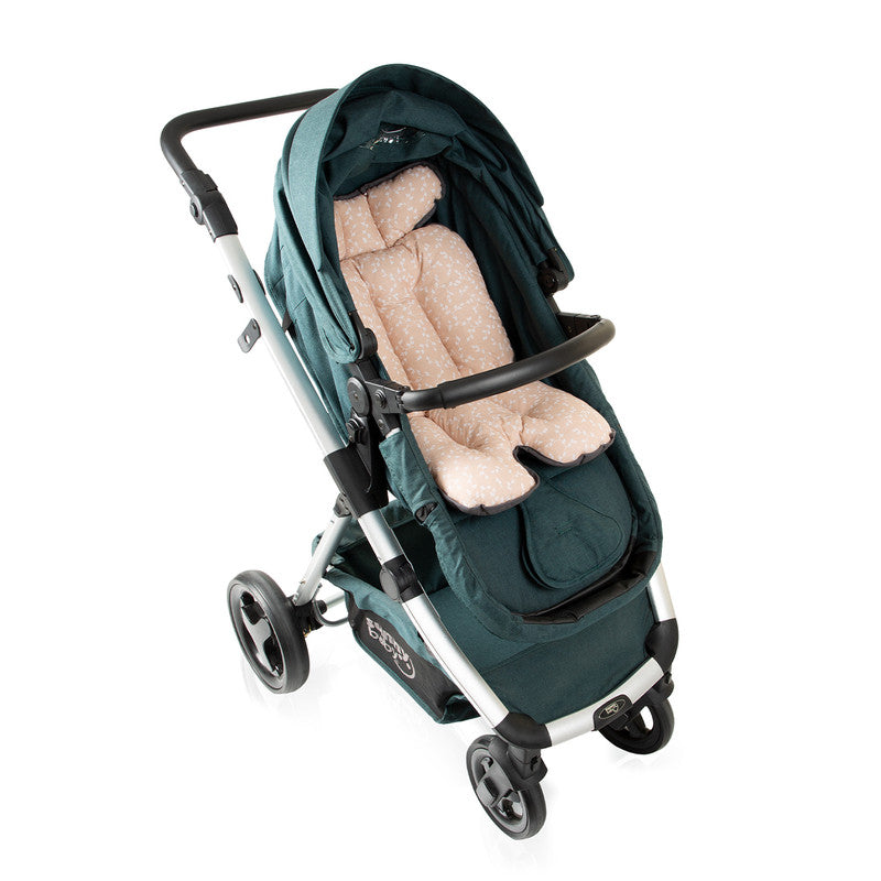 BABYJEM STROLLER AND HIGH CHAIR PAD SALMON FLOWER