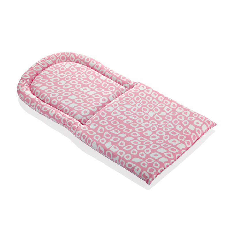 BABYJEM HIGH CHAIR PAD / PINK SQUARE DESIGN
