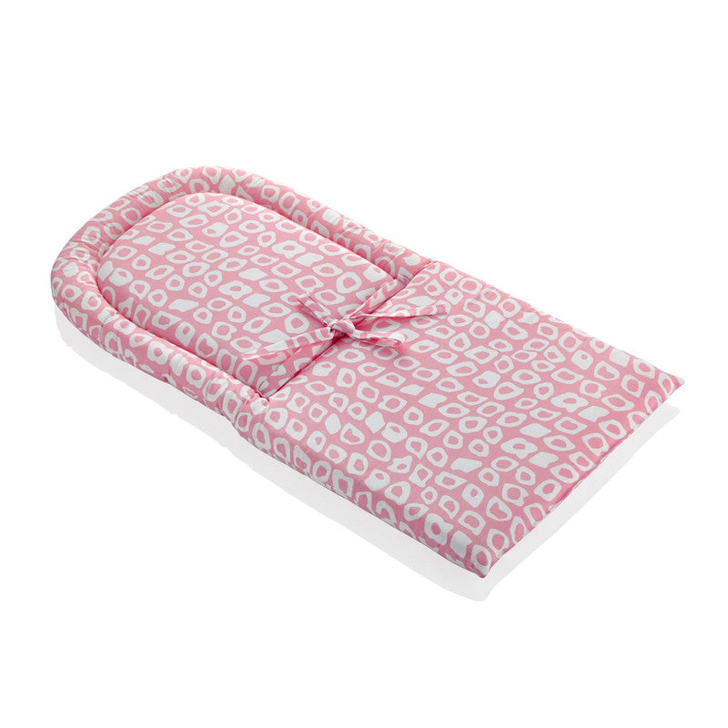 BABYJEM HIGH CHAIR PAD / PINK SQUARE DESIGN