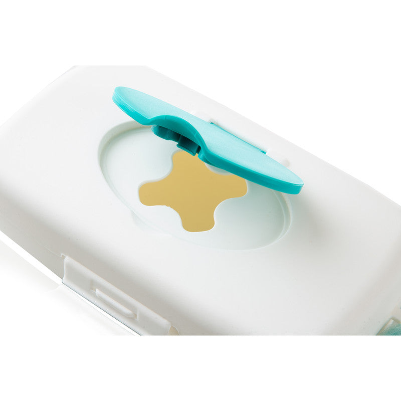 BABYJEM WET TOWEL BOX / TURQUISE & WHITE