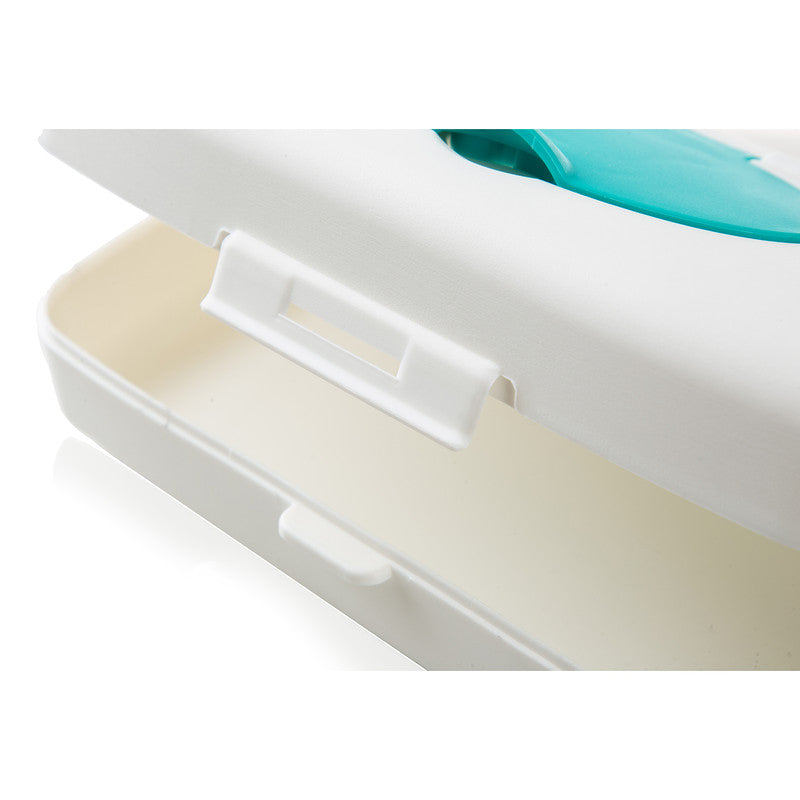 BABYJEM WET TOWEL BOX / TURQUISE & WHITE