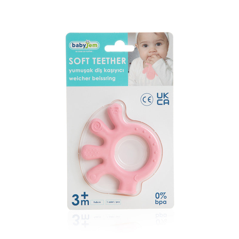 BABYJEM BABY TEETHERING GLOVES /OCTOPUS / PINK