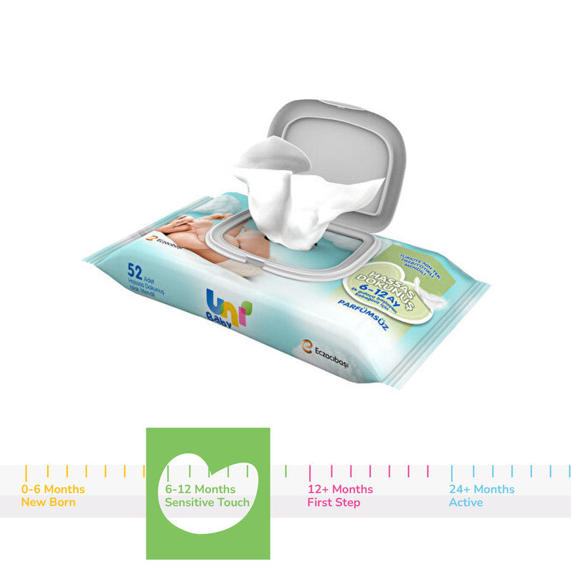 Uni Baby Sensitive Touch Wipes - Fragrance Free 52 pcs