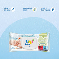 Uni Baby Sensitive Touch Wipes - Fragrance Free 52 pcs_3