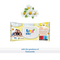 Uni Baby Family Wipes - Chamomile 100 pcs_2