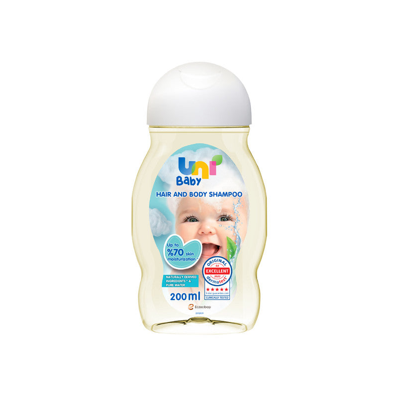 Uni Baby Hair and Body Shampoo Skin Moisturization 200 ml