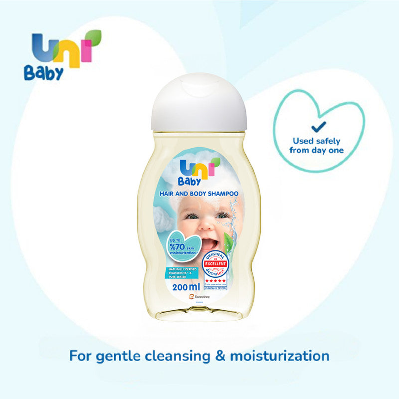 Uni Baby Hair and Body Shampoo Skin Moisturization 200 ml