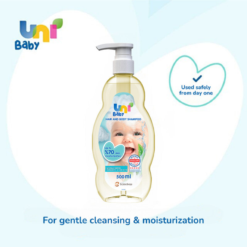 Uni Baby Hair and Body Shampoo Skin Moisturization 500 ml