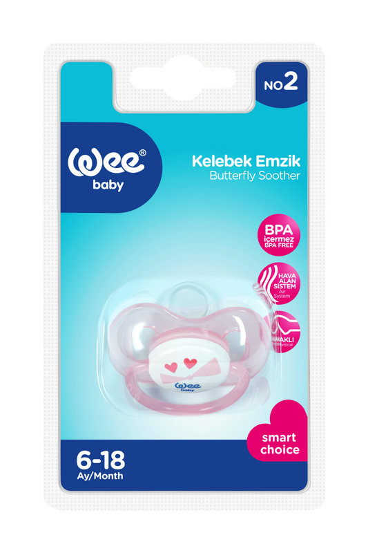 Wee Baby - Butterfly Orthdontic Teat Soother 6-18 Months