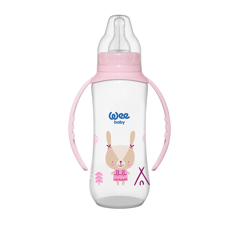 wee-baby-pp-feeding-bottles-with-grip-270-ml-6-18-months-pack-of-2-assorted-colors-colors-design