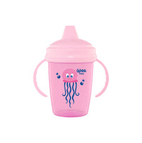 Wee Baby -Enjoy Non-Drip PP Training Cup 240 ml Pack of 2, Assorted Colors Colors & Design_1