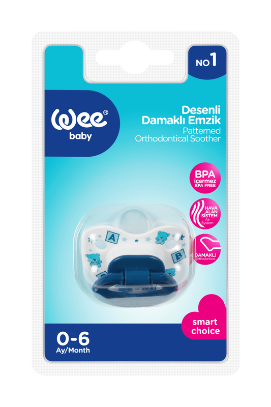 Wee Baby - Patterned Body Orthodontic Soother 0-6 Months