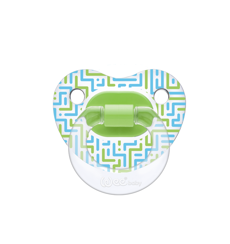 Weebaby - Transparent Patterned Orthodontical Soother 6-18 Months