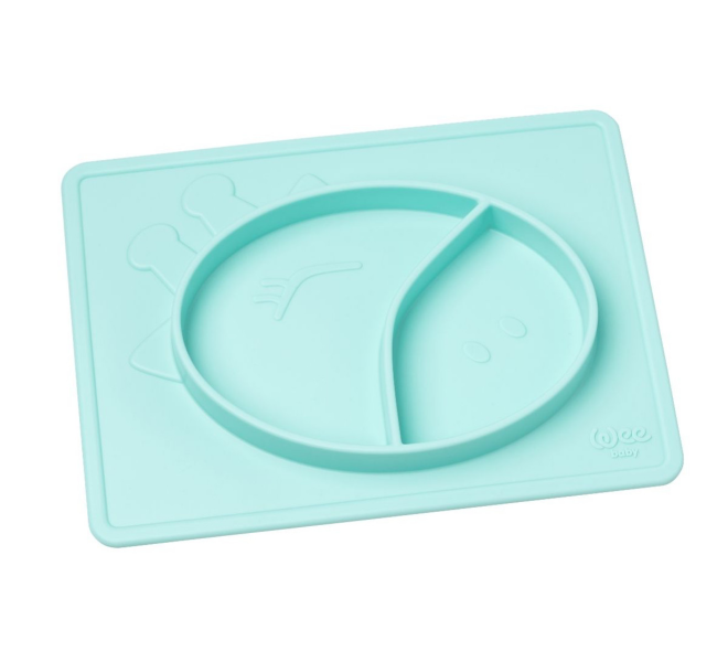 Wee Baby -Silicone Placemat Plate Pack of 4, Assorted Colors