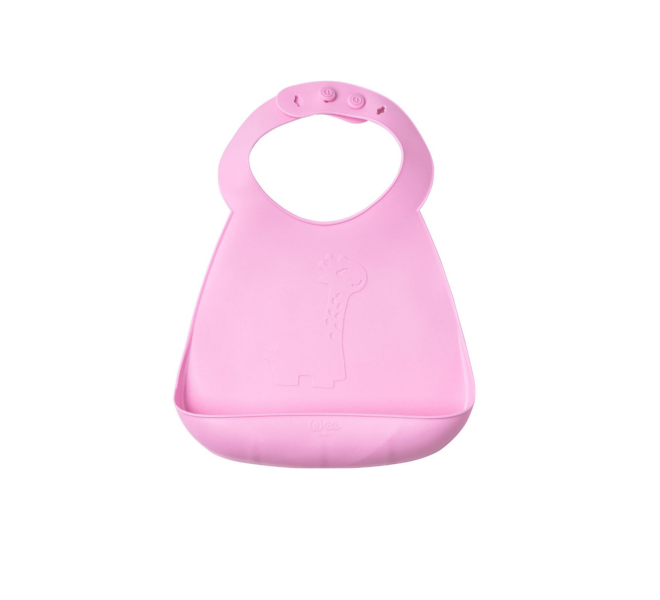 Wee Baby -Silicone Bib Pack of 4, Assorted Colors