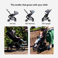Hamilton by Yoop T1 Buggy – 360° Rotating Seat – MagicFold™ Technology – Foldable – Reflective Wheels with Suspension – Includes Protective Bag and Cup Holder – Adjustable and Manoeuvrable Pushchair – Lightweight Stroller – Folding Buggy – Black_5
