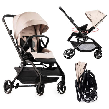 hamilton-by-yoop-t1-buggy-360-rotating-seat-magicfold%E2%84%A2-technology-foldable-reflective-wheels-with-suspension-includes-protective-bag-and-cup-holder-adjustable-and-manoeuvrable-pushchair-lightweight-stroller-folding-buggy-khaki