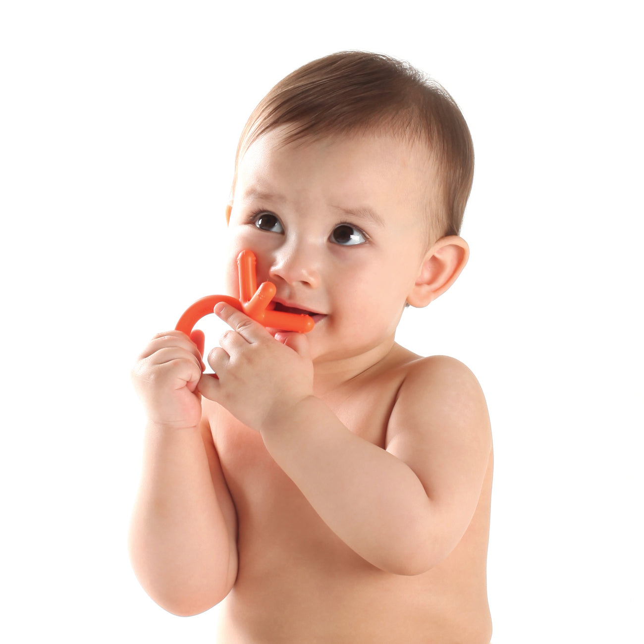 Comotomo - Silicone Baby Teether - Orange