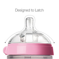 Comotomo - Natural Feel Baby Bottle (Single Pack) - Pink & White,150 ml_3