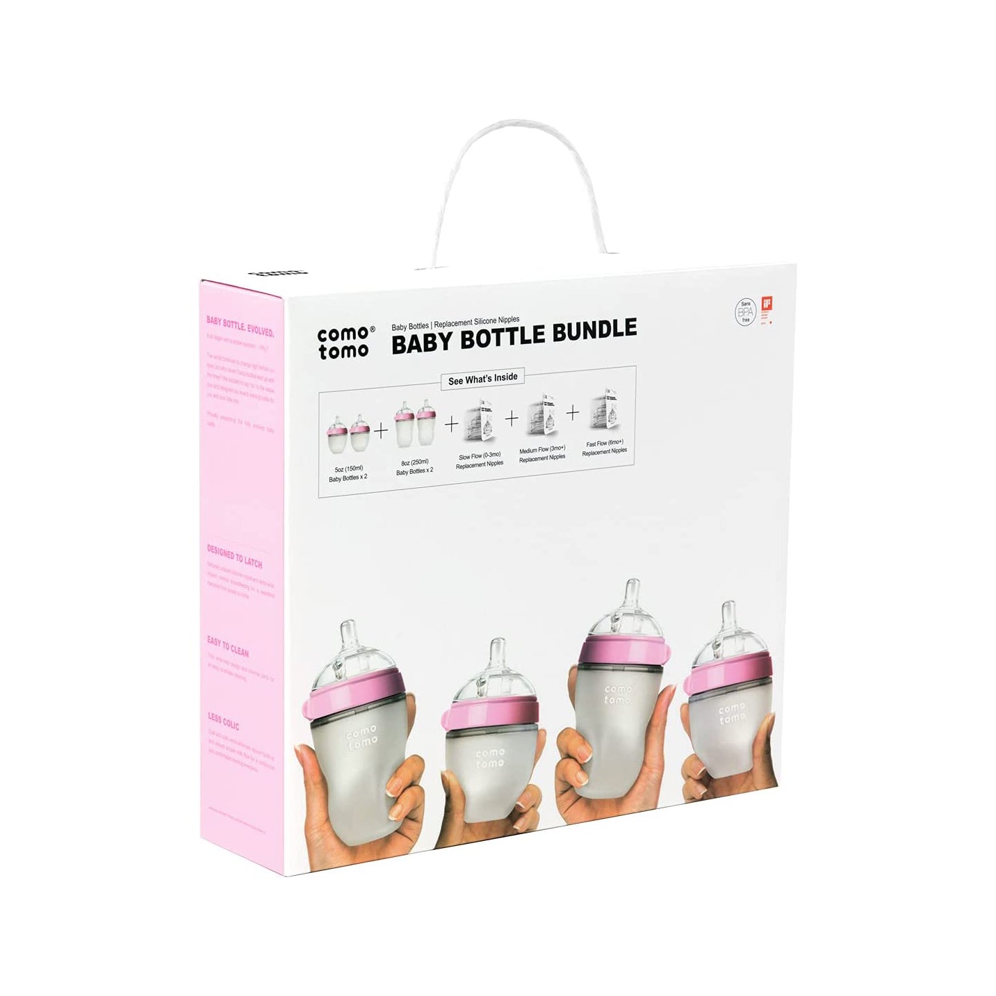 Comotomo - Baby Bottle Bundle Pink