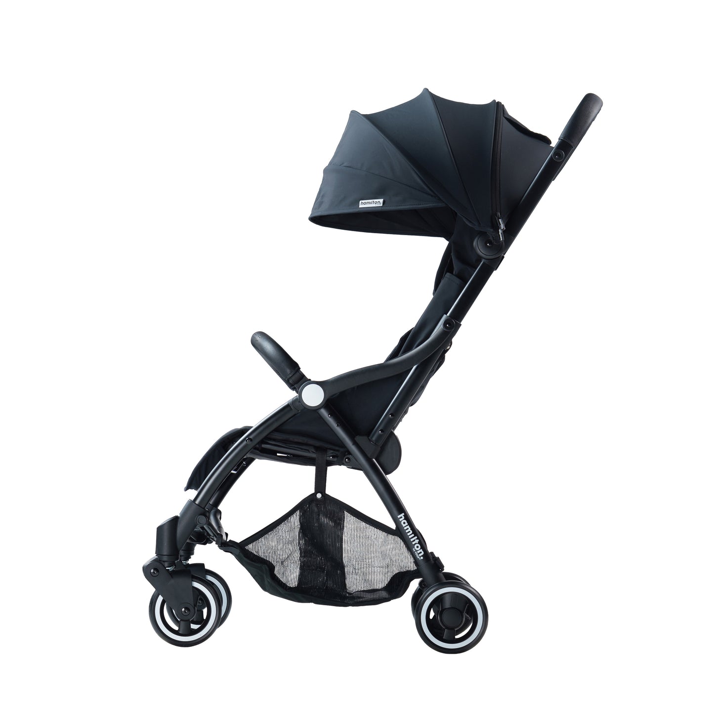 Hamilton by Yoop - Everyday Stroller - Quick Fold & Easy Store in Cabin Overhead Compartments - Autofold System - Black