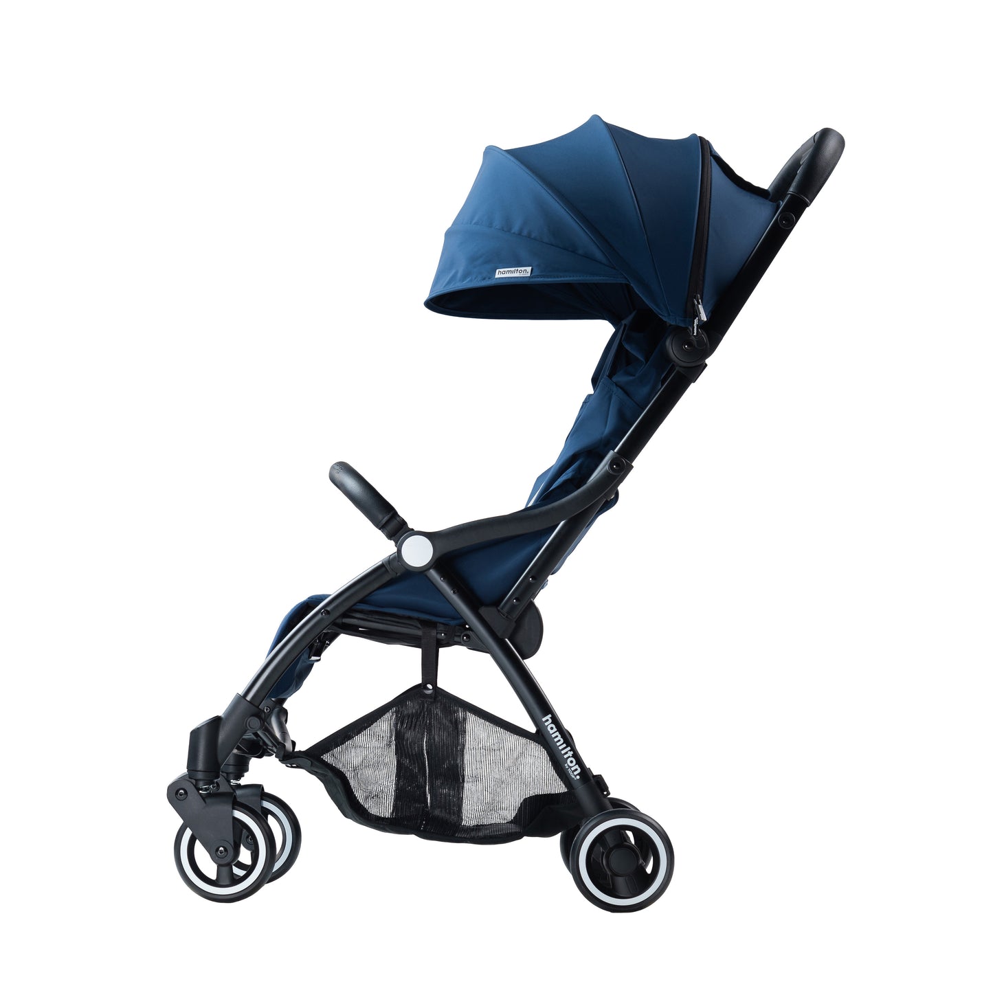 Hamilton by Yoop - Everyday Stroller - Quick Fold & Easy Store in Cabin Overhead Compartments - Autofold System - Navy