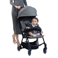 Hamilton by Yoop - Everyday Stroller - Quick Fold & Easy Store in Cabin Overhead Compartments - Autofold System - Grey_3