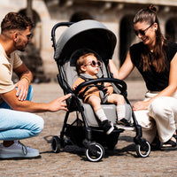 Hamilton by Yoop - Everyday Stroller - Quick Fold & Easy Store in Cabin Overhead Compartments - Autofold System - Grey_11