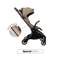 Hamilton by Yoop Traveller Premium (Bronze Frame) Baby Stroller - Olive Green_2