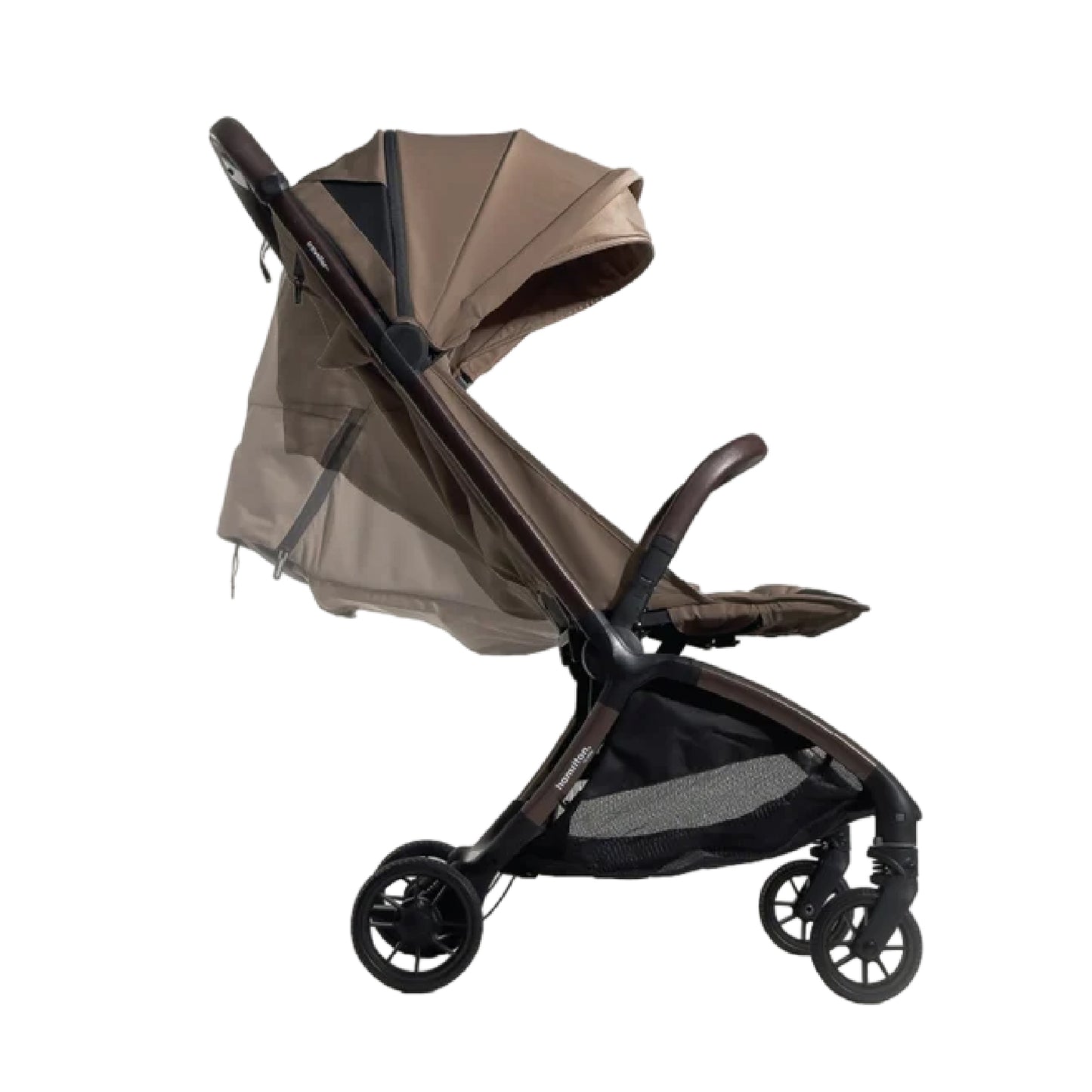 Hamilton by Yoop Traveller Premium (Bronze Frame) Baby Stroller - Khaki