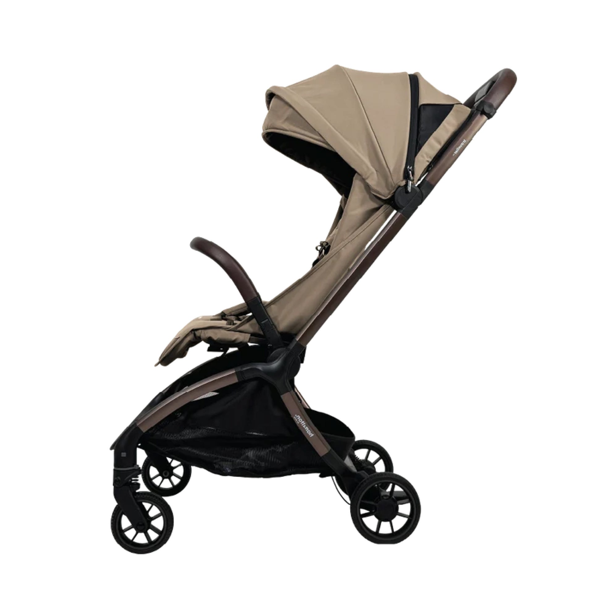 Hamilton by Yoop Traveller Premium (Bronze Frame) Baby Stroller - Khaki