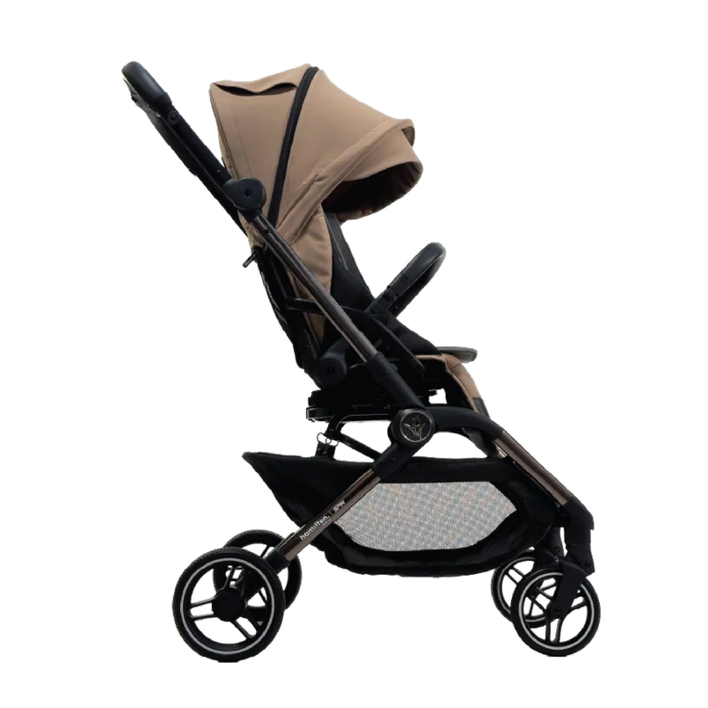 Hamilton by Yoop Spin (Rose Gold Frame) Baby Stroller - Khaki
