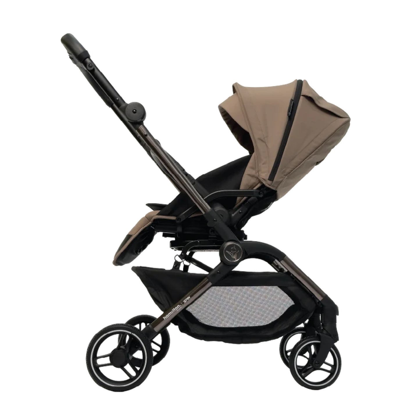 Hamilton by Yoop Spin (Rose Gold Frame) Baby Stroller - Khaki