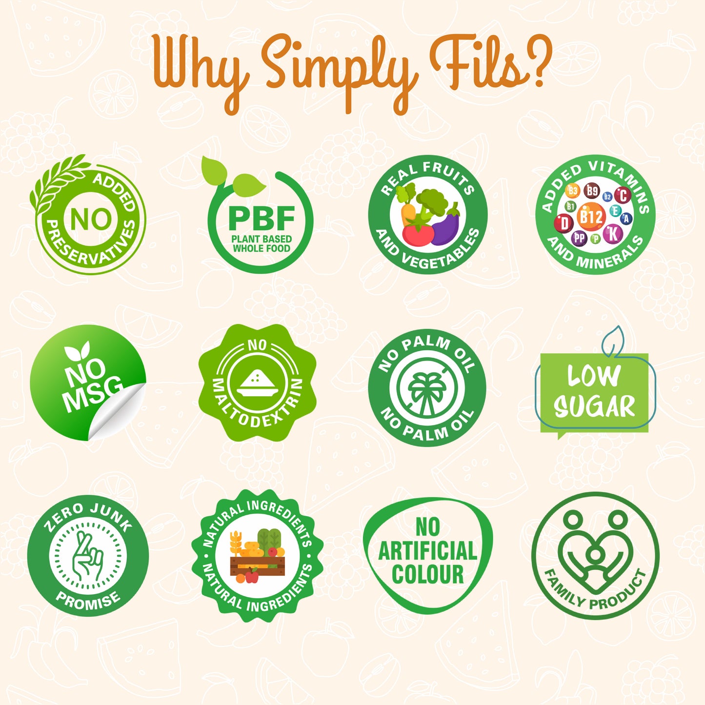 Simply Fils Baby Cereal with Jasmine Rice & Milk 10 Single Serve Infant Cereal Sachets, 6-36 Months, Fortified with Vitamins & Minerals-250gm