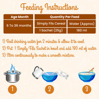 Simply Fils Baby Cereal with Jasmine Rice & Milk 10 Single Serve Infant Cereal Sachets, 6-36 Months, Fortified with Vitamins & Minerals-250gm_5