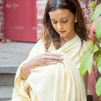 Bebitza - Textured Knit Nursing Cover - Yellow_3