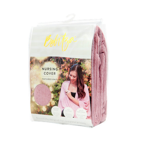 Bebitza - Textured Knit Nursing Cover - Pink