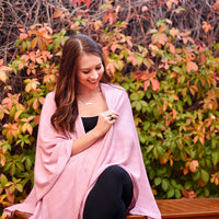 Bebitza - Textured Knit Nursing Cover - Pink_3