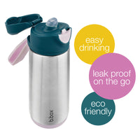 b.box Insulated Sport Spout Drink & Water Bottle | Tilt and Sip |Keeps Drinks Cold up to 15hrs, Warm up to 8hrs | 500ml/16.9_3
